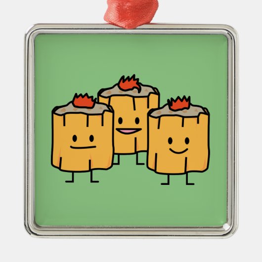 Shumai Chinese Dumplings Metalen Ornament (Voorkant)