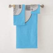 Shumai dim sum cartoon illustratie bad handdoek (Insitu)