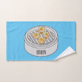 Shumai dim sum cartoon illustratie bad handdoek (Handdoek)