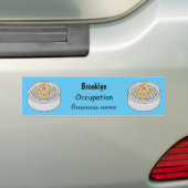 Shumai dim sum cartoon illustratie bumpersticker (Op auto)