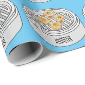 Shumai dim sum cartoon illustratie cadeaupapier (Rol Hoek)