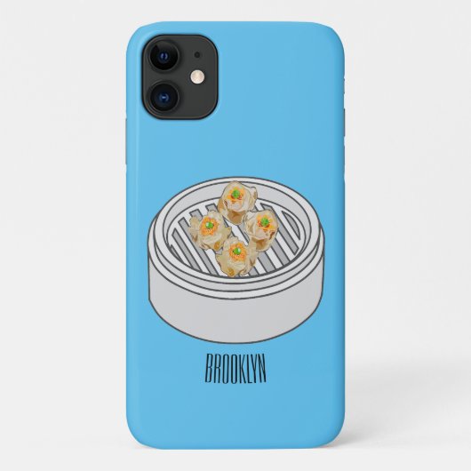 Shumai dim sum cartoon illustratie Case-Mate iPhone case (Achterkant)