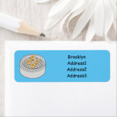 Shumai dim sum cartoon illustratie etiket (Insitu)