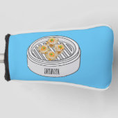 Shumai dim sum cartoon illustratie golfheadcover (Voorkant)