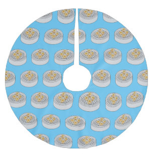 Shumai dim sum cartoon illustratie kerstboom rok