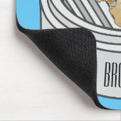 Shumai dim sum cartoon illustratie muismat (Hoek)