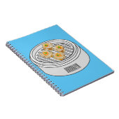 Shumai dim sum cartoon illustratie notitieboek (Rechterzijde)