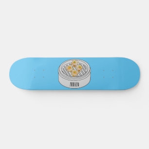 Shumai dim sum cartoon illustratie persoonlijk skateboard