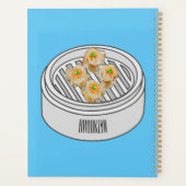 Shumai dim sum cartoon illustratie planner (Achterkant)