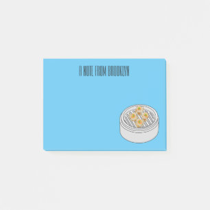 Shumai dim sum cartoon illustratie post-it® notes
