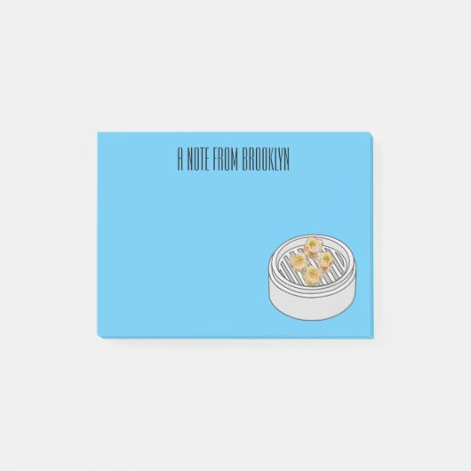 Shumai dim sum cartoon illustratie post-it® notes (Voorkant)