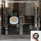 Shumai dim sum cartoon illustratie raamsticker (Kantoordeur)