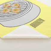 Shumai dim sum cartoon illustratie sherpa deken (3/4)