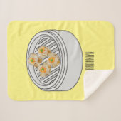 Shumai dim sum cartoon illustratie sherpa deken (Voorkant (horizontaal))