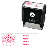 Shumai dim sum cartoon illustratie  zelfinktende stempel (In situ)