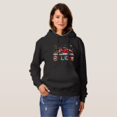 Shunk Riding Red Truck - kerstboom Believe Sant Hoodie (Voorkant volledig)