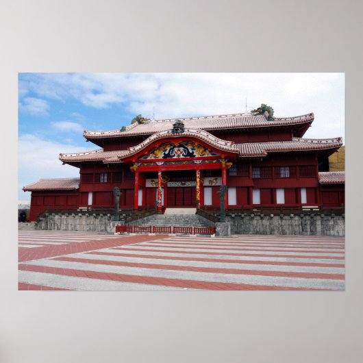 Shuri Castle in Okinawa, Japan Poster (Voorkant)
