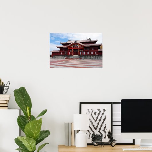 Shuri Castle in Okinawa, Japan Poster (Thuiskantoor)