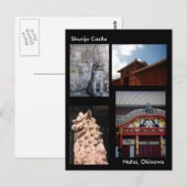 Shurijo Castle/Greetings uit Okinawa, Japan Briefkaart (Voorkant / Achterkant)
