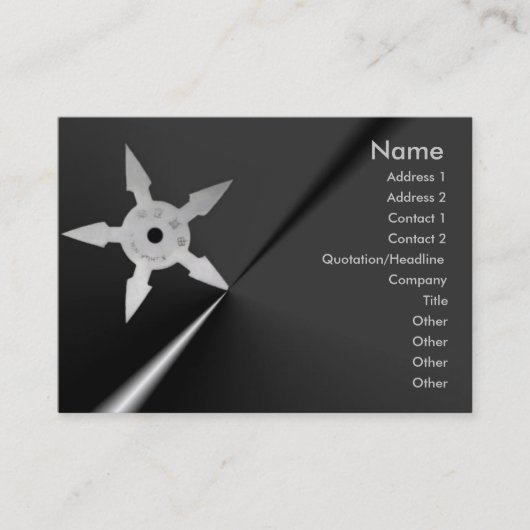 Shuriken Visitekaartje (Voorkant)