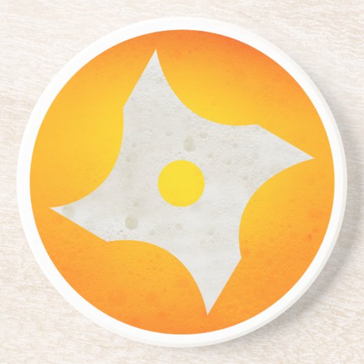 Shuriken Zandsteen Onderzetter (Voorkant)