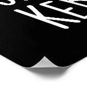 Shush Kebab Funny Food Pun Dark BG Poster (Hoek)