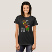 Shush Kebab Funny Food Pun Dark BG T-shirt (Voorkant volledig)