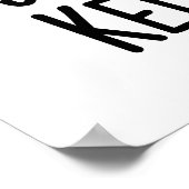 Shush Kebab Grappige Eten Pun Poster (Hoek)