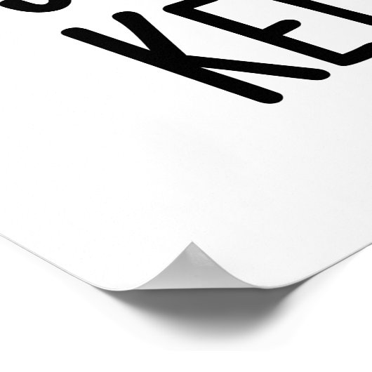 Shush Kebab Grappige Eten Pun Poster (Hoek)