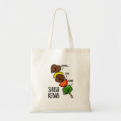 Shush Kebab Grappige Eten Pun Tote Bag (Voorkant)