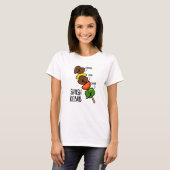 Shush Kebab Grappige Voedselgrap T-shirt (Voorkant volledig)