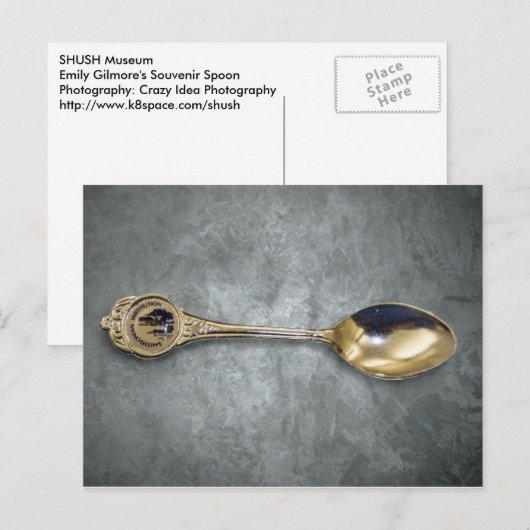 SHUSH Museum Exhibit 17: Emily's Gilmore's Spoon Briefkaart (Voorkant / Achterkant)