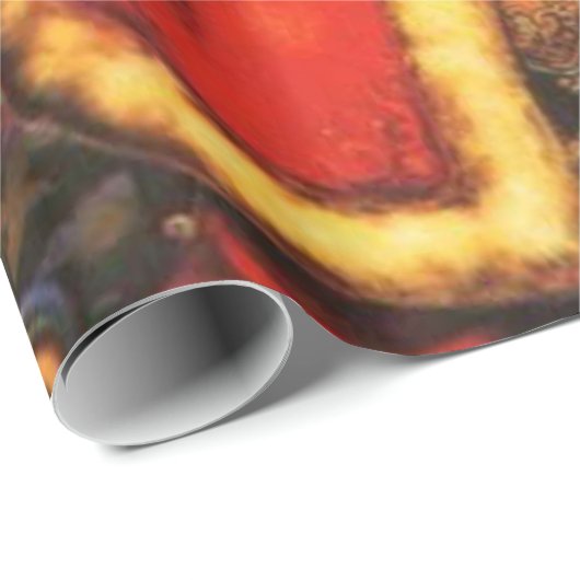 Shushing Santa cropped Cadeaupapier (Rol Hoek)