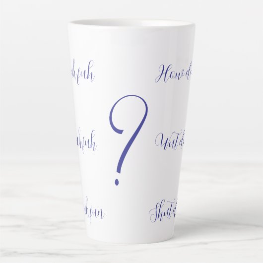 Shut Duh Fuh Cup Latte Mok (Voorkant)
