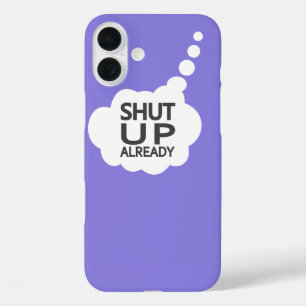 "Shut Up" aangepaste kleur iPod Touch case