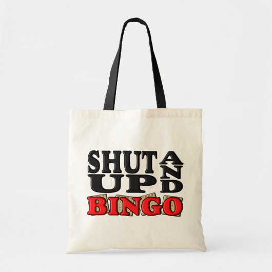 "SHUT UP AND BINGO" TOTE BAG (Voorkant)
