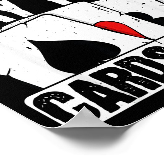 Shut Up And Play Your Cards Right Funny Ker Texas Poster (Hoek)