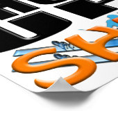 SHUT UP AND SHRED (Snow Skiing) Poster (Hoek)