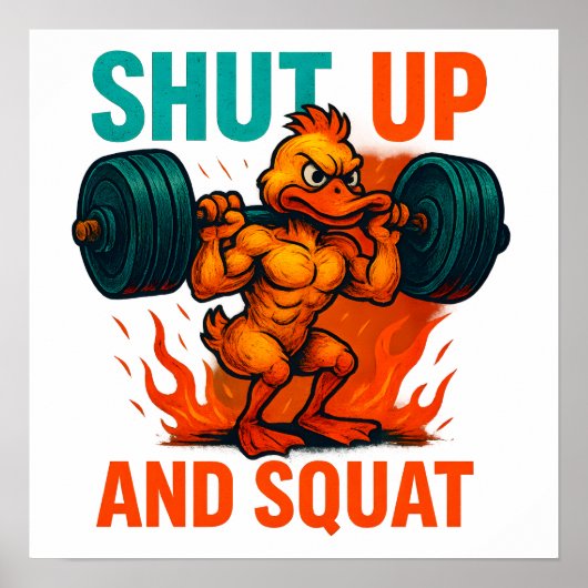 Shut Up And Squat Poster (Voorkant)