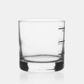 "Shut Up Brain" Grappige quote Zwarte tekst Whisky Glas (Rechts)