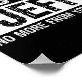 Shut Up Jeff No More From You Today Funny Name Quo Poster (Hoek)