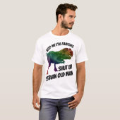 shut up lesbian old man t-shirt (Voorkant volledig)