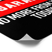 Shut Up Sarah No More From You Today Sarah  Poster (Hoek)