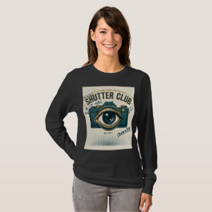Shutter Club Camera T-shirt met lange mouwen
