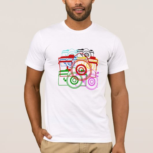 SHUTTER! Retro Hip Bella Canvas T-shirt (Voorkant)
