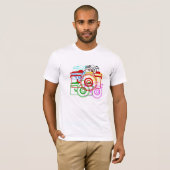SHUTTER! Retro Hip Bella Canvas T-shirt (Voorkant volledig)