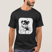 Shutterbug Pandacorn with a camera T-shirt (Voorkant)