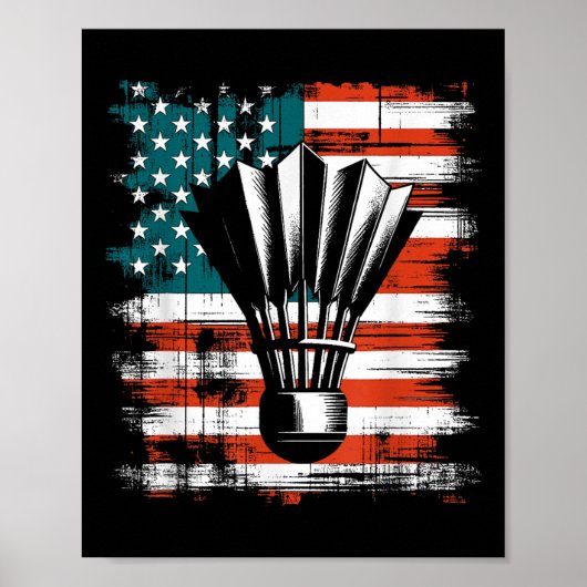 Shuttle American Flag - Patriottisch Verenigde Sta Poster (Voorkant)