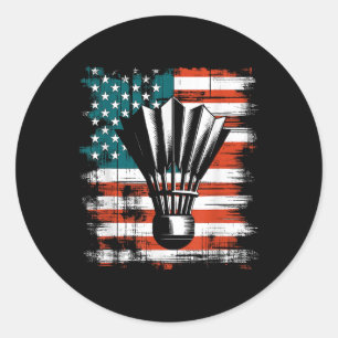 Shuttle American Flag - Patriottisch Verenigde Sta Ronde Sticker