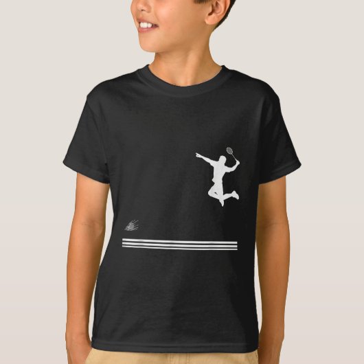 Shuttle Badminton _8 T-shirt (Voorkant)
